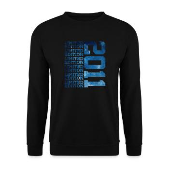 LIMITED EDITION 2011 15 JAHRE 15. GEBURTSTAG - Unisex Pullover - Schwarz - Vorne - Alina (178cm) & Michal (187cm)