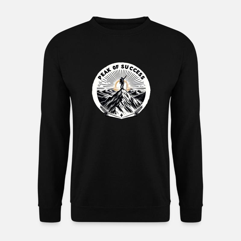 Gipfel des Erfolgs - Unisex Pullover - Schwarz