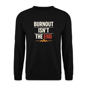 Healing Journey to Transform Inner Strength - Unisex Sweatshirt - black - Front - Alina (178cm) & Michal (187cm)
