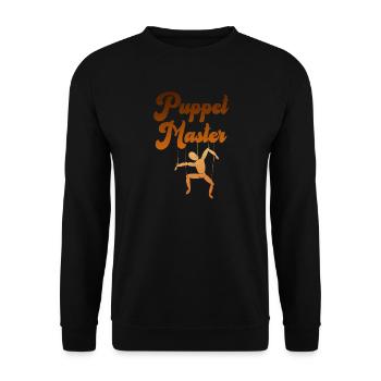 Silhouette du marionnettiste - Sweat-shirt Unisexe - noir - Devant - Alina (178cm) & Michal (187cm)