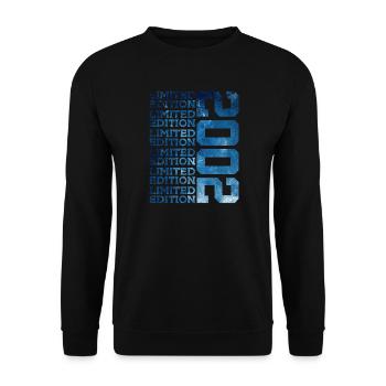 LIMITED EDITION 2002 24 YEARS 24TH BIRTHDAY - Unisex Sweatshirt - black - Front - Alina (178cm) & Michal (187cm)