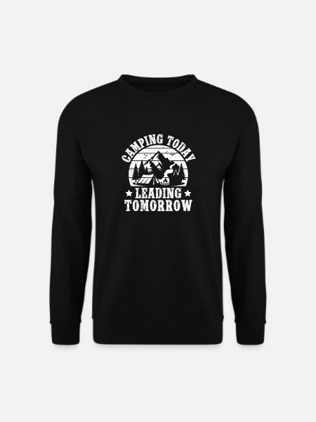 boys scout Scouting Camping Today Scout - Unisex Sweatshirt - black