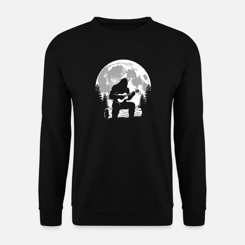 Bigfoot joue du ukulélé - Sweat-shirt Unisexe - noir