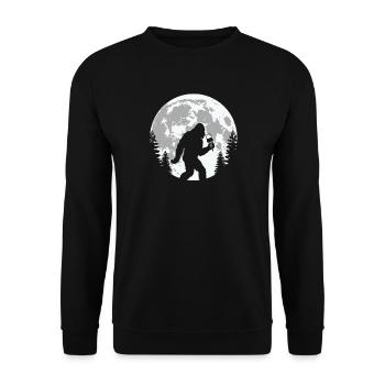 Bigfoot Eiscreme Mond - Unisex Sweatshirt - black - Front - Alina (178cm) & Michal (187cm)
