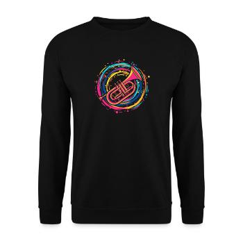 Trumpeter - Unisex Sweatshirt - black - Front - Alina (178cm) & Michal (187cm)