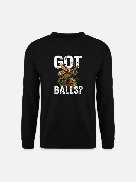 Königspython Schlangen Liebhaber Terrarium Python - Unisex Pullover - Schwarz