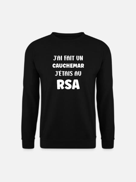Cauchemar RSA: Rire Réalité - Sweat-shirt Unisexe - noir