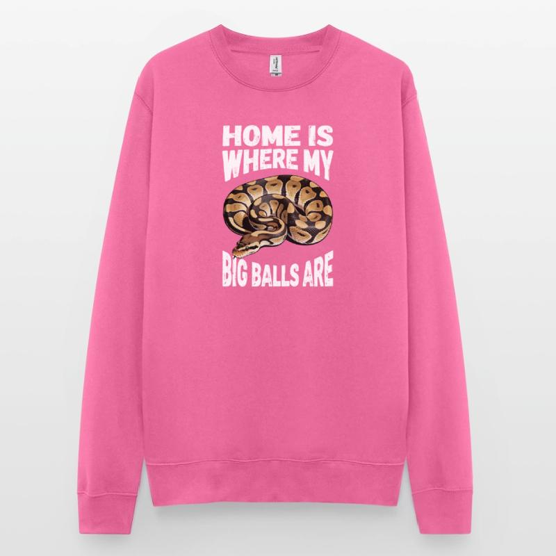 Python roi Serpents Amateurs de terrarium Python Sweat-shirt Unisexe