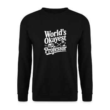 Der beste Professor der Welt - Unisex Pullover - Schwarz - Vorne - Alina (178cm) & Michal (187cm)