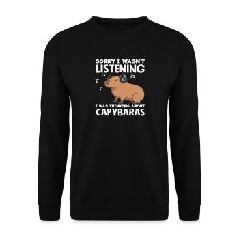 N’était-ce pas mignon à écouter quand il s’agissait de - Sweat-shirt Unisexe - noir - Devant - Alina (178cm) & Michal (187cm)