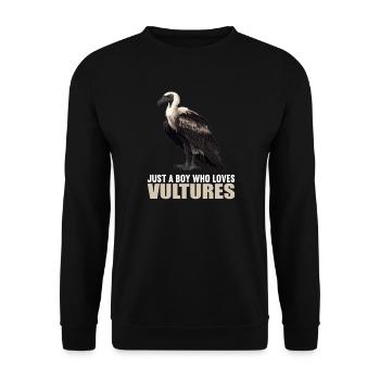 Vulture - Unisex Sweatshirt - black - Front - Alina (178cm) & Michal (187cm)