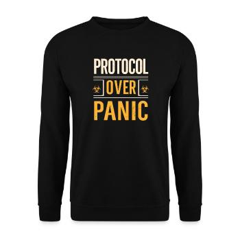 Mikrobiologie - Unisex Pullover - Schwarz - Vorne - Alina (178cm) & Michal (187cm)