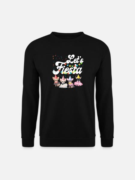 Chihuahua Chihuahueño Let's Fiesta - Unisex Sweatshirt - black