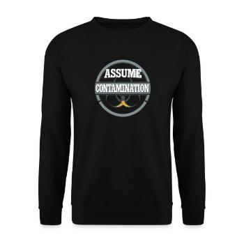 Mikrobiologie - Unisex Pullover - Schwarz - Vorne - Alina (178cm) & Michal (187cm)