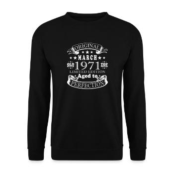 Mars 1971 - Sweat-shirt Unisexe - noir - Devant - Alina (178cm) & Michal (187cm)