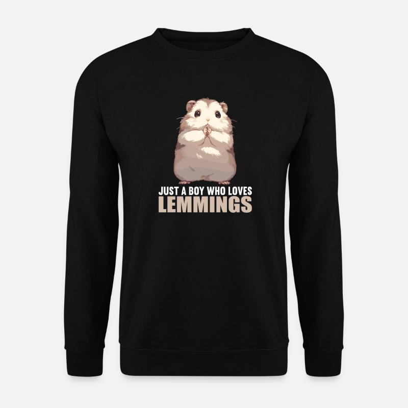 Lemminge Lemming - Unisex Pullover - Schwarz