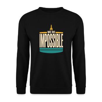 Rocket Science Rocket Scientist Aerospace - Unisex Sweatshirt - black - Front - Alina (178cm) & Michal (187cm)