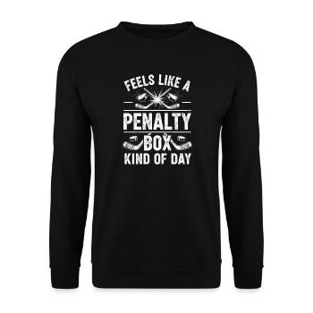 hockey - Unisex Sweatshirt - black - Front - Alina (178cm) & Michal (187cm)