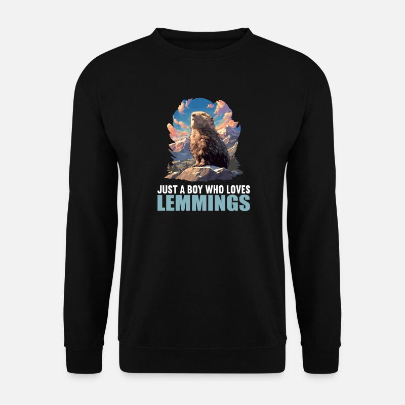 Lemminge Lemming - Unisex Pullover - Schwarz