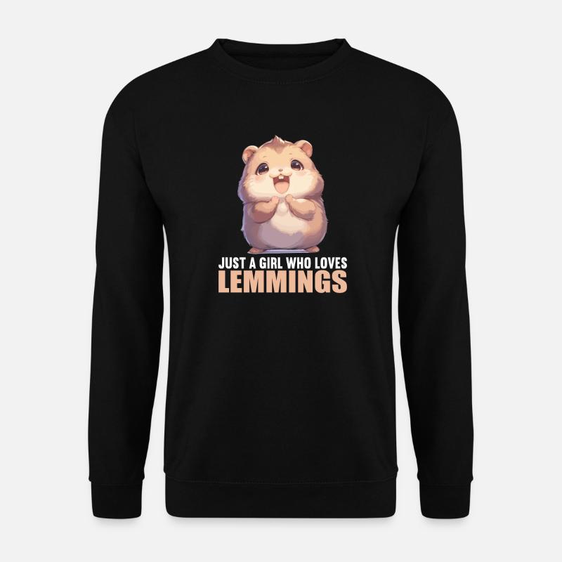Lemminge Lemming - Unisex Pullover - Schwarz