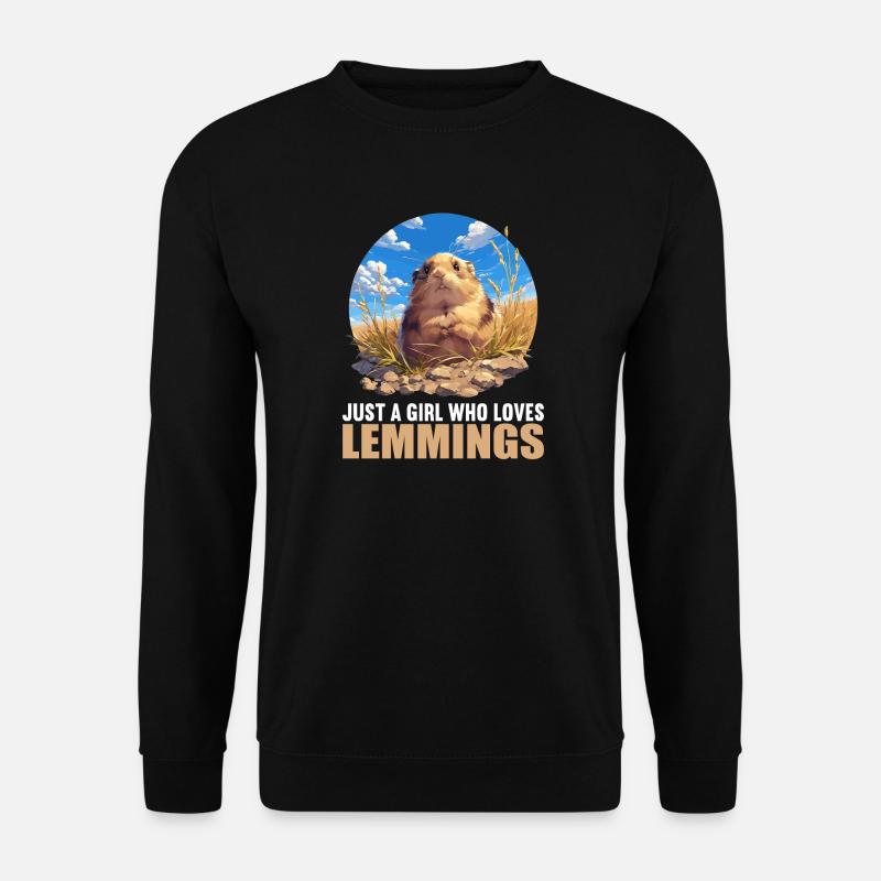 Lemminge Lemming - Unisex Pullover - Schwarz