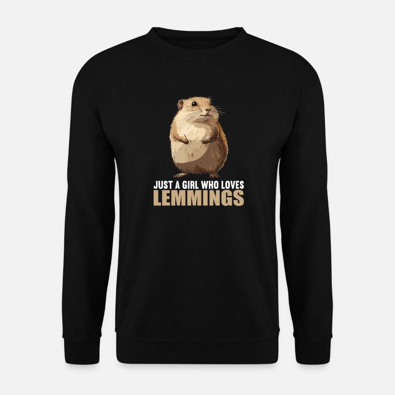 Lemminge Lemming - Unisex Pullover - Schwarz