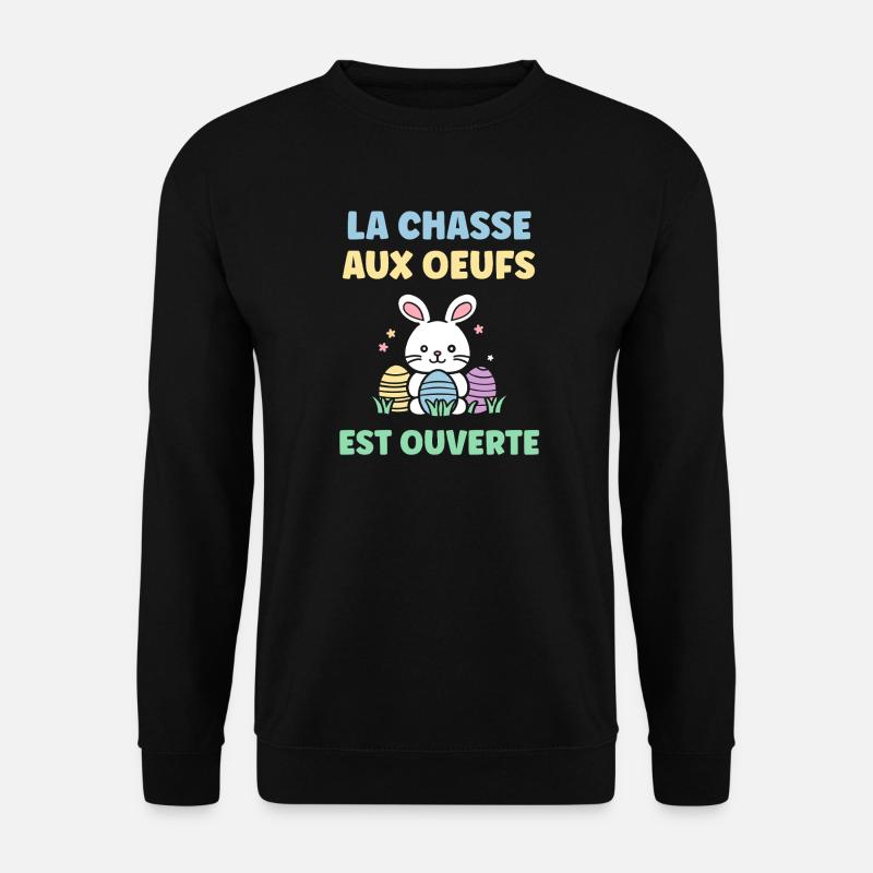 egg hunt - Unisex Sweatshirt - black