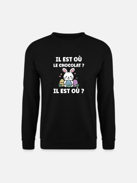 Where is the chocolate - Unisex Sweatshirt - black