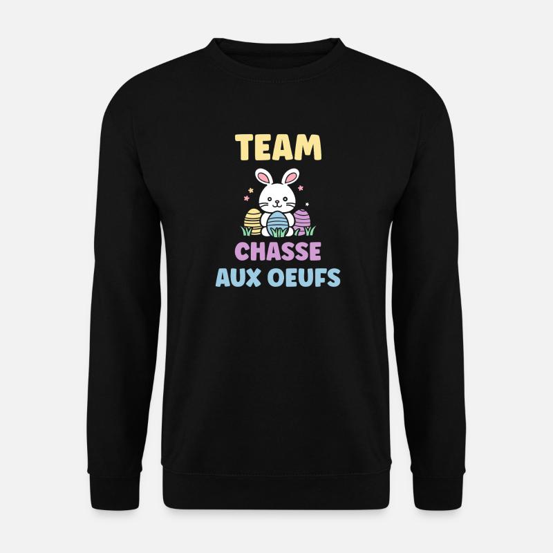 Eiersuche - Unisex Pullover - Schwarz