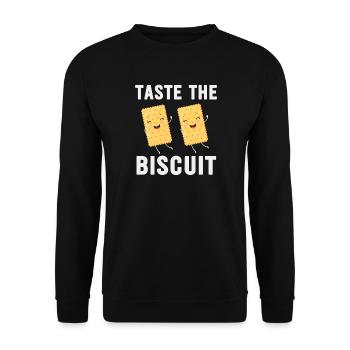 Taste the Biscuit Duo - Unisex Sweatshirt - black - Front - Alina (178cm) & Michal (187cm)