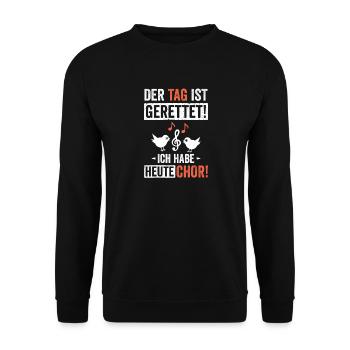 Chœur de The Day Is Saved - Sweat-shirt Unisexe - noir - Devant - Alina (178cm) & Michal (187cm)