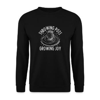 Pottery Artists Throwing Pots Pottery - Unisex Pullover - Schwarz - Vorne - Alina (178cm) & Michal (187cm)