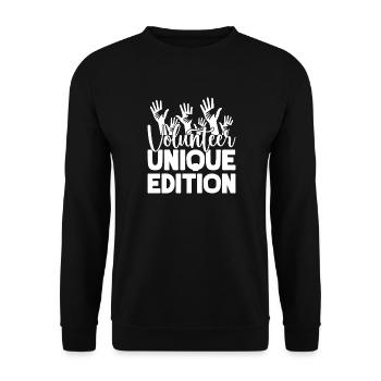 Social Worker Quote Unique Edition Social - Unisex Sweatshirt - black - Front - Alina (178cm) & Michal (187cm)