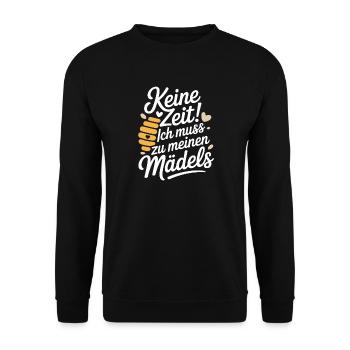 Bee No Time Girls apicultrice qui dit abeilles mellifères - Sweat-shirt Unisexe - noir - Devant - Alina (178cm) & Michal (187cm)