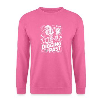 Skelett gräbt die Vergangenheit - Unisex Pullover - Pink - Vorne