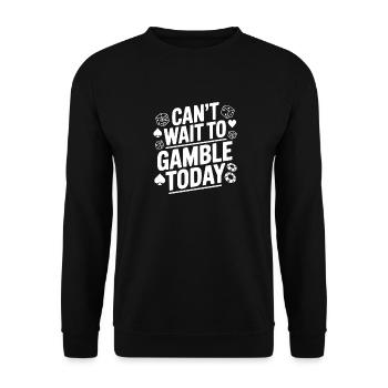 J’ai hâte de jouer aujourd’hui - Sweat-shirt Unisexe - noir - Devant - Alina (178cm) & Michal (187cm)