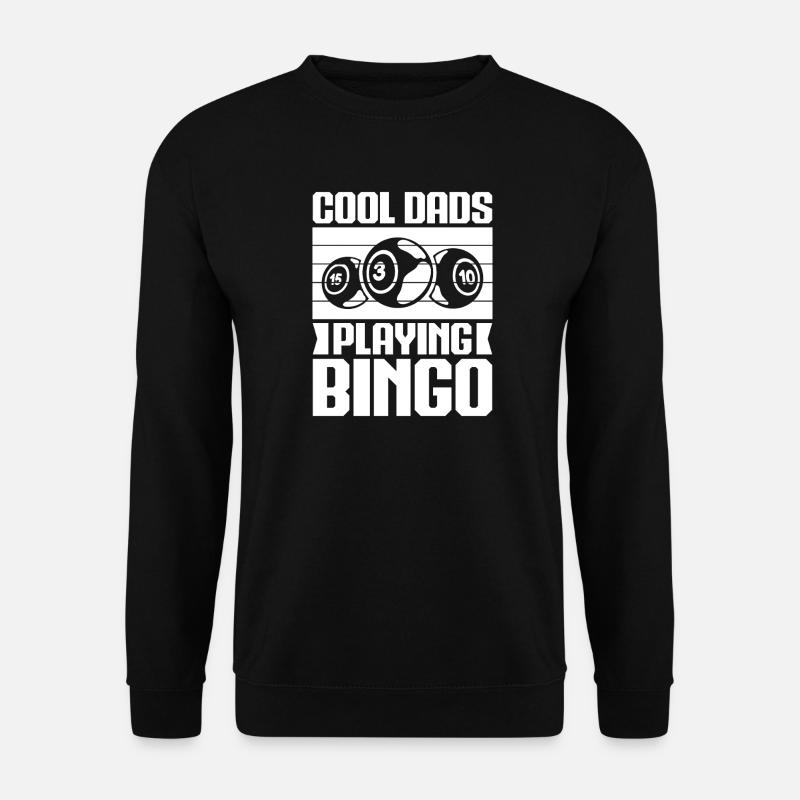 Bingo Player Cool Dads Playing Bingo - Unisex Pullover - Schwarz