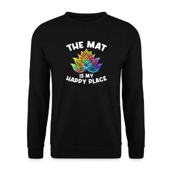 Yoga Meditation Training Yoga Lover Yoga Class - Unisex Sweatshirt - black - Front - Alina (178cm) & Michal (187cm)