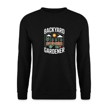 Jardinier jardinier jardinier - Sweat-shirt Unisexe - noir - Devant - Alina (178cm) & Michal (187cm)