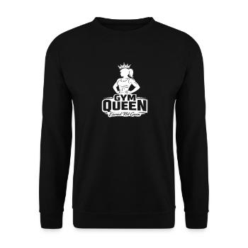 Maillot Gym Queen pour femmes fitness - Sweat-shirt Unisexe - noir - Devant - Alina (178cm) & Michal (187cm)