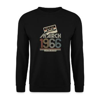 Best of March 1966 Kassette | Limited Edition - Unisex Pullover - Schwarz - Vorne - Alina (178cm) & Michal (187cm)