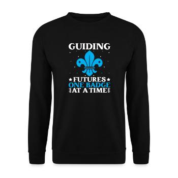 Chef des Girl Scouts Guides Futures Scouts - Sweat-shirt Unisexe - noir - Devant - Alina (178cm) & Michal (187cm)