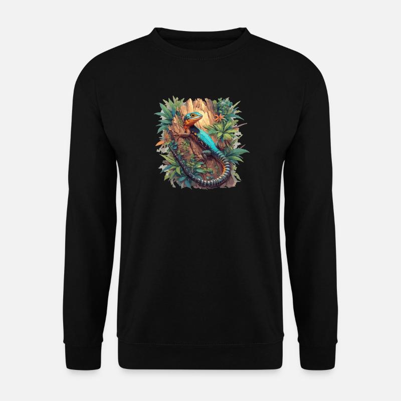 Eidechsen Eidechse - Unisex Pullover - Schwarz