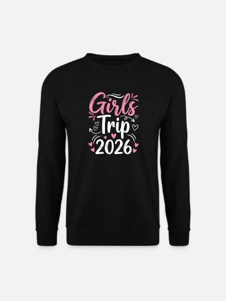 Mädelstrip 2026 Pink Design - Unisex Pullover - Schwarz
