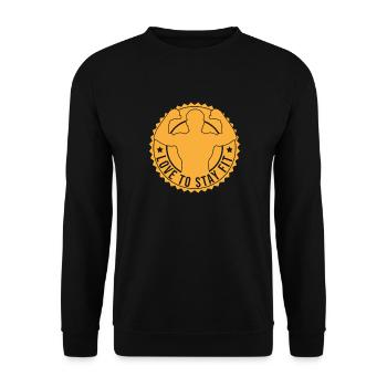Motivation fitness Les bodybuilders adorent rester en forme - Sweat-shirt Unisexe - noir - Devant - Alina (178cm) & Michal (187cm)