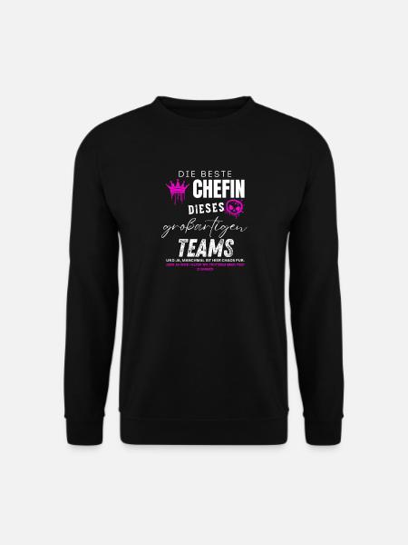 beste Chefin großartiges Team Chefin geschenke - Unisex Sweatshirt - black