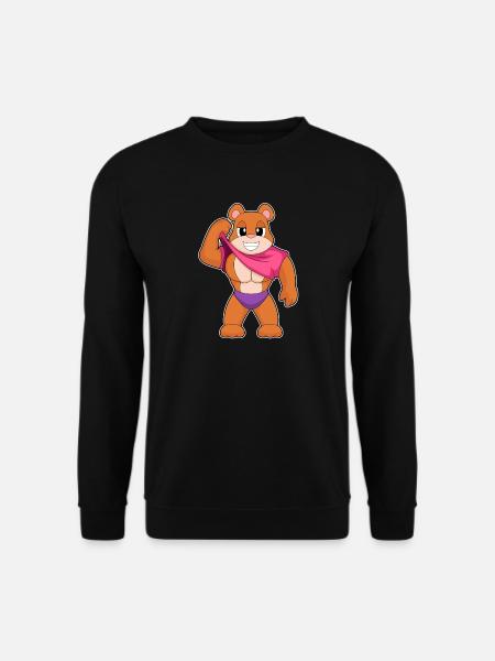 Bear Bodybuilder Bodybuilding Sport - Unisex Sweatshirt - black