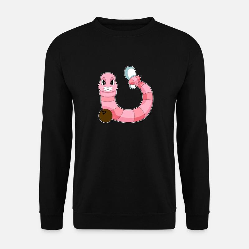 Worm Bowling Bowlingkuglekegle - Unisex sweater - sort