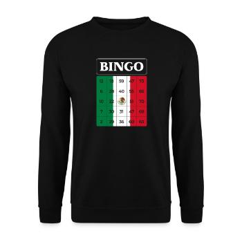 Bingo Bingo Bingo Bingo Thème Mexique Bingo - Sweat-shirt Unisexe - noir - Devant - Alina (178cm) & Michal (187cm)