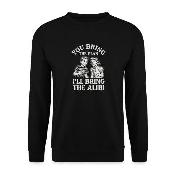 T-shirt humoristique Friends pour complice - Sweat-shirt Unisexe - noir - Devant - Alina (178cm) & Michal (187cm)